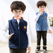 2021 autumn new childrens clothing childrens vest boys Korean version of the horse clip baby foreign style spring and autumn waistcoat velvet vest