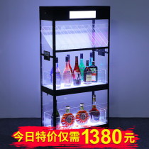 Bar LED luminous wine cabinet Night KTV three-layer champagne wine seat Red wine display Champagne tower luminous wine rack