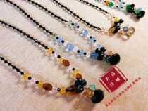 Design service brand Crystal afternoon sky colorful true self necklace custom live studio to see the real thing