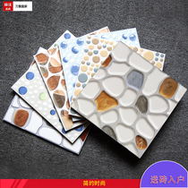 All-porcelain cobblestone 300x300 balcony floor tiles kitchen bathroom garden floor tiles non-slip interior tiles