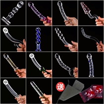 Womens utensils glass series massage sticks G-Point back court Crystal masturbation couples sex toys sex props