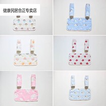 Baby stroller gloves cotton gauze button mouth water towel stroller handle sheath anti-dirty fence three-piece set