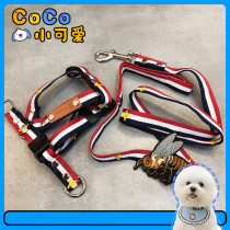 Pet tide brand traction rope small and medium-sized dog teddy bear Bomei dog rope retractable adjustment dog walking artifact supplies