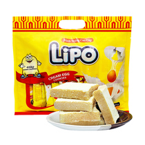 Vietnamese Import Lipo Bread Dry Cream Taste 200g Original Taste Cookies Snack Net Red Snack Small Packaged Pastry Snack