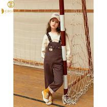 Italian Erginio girls with pants spring and autumn 2021 new childrens leisure Joker tooling fashion set