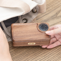 Solid wood small jewelry box Earrings Necklace ring Watch bracelet Portable exquisite wooden storage box