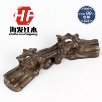 Redwood root carving hollow pen holder brush holder solid wood pen holder Pen Hill walnut base calligraphy supplies