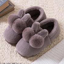 2021 Autumn Winter Warm Plus Suede Cotton Shoes Male home Bean Cotton Shoes Men mens fur Outer wear a foot pedal