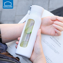 Le buckle glass glass heat-resistant fall sports Cup hand cup men and women students tea cup Wang Yibo the same model