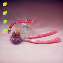 Perfume inlaid drilling hyacinth car interior rearview mirror car hung up for a good luck and a safe patch of flowers