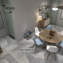 Grey Geometric Cement Brick 600x600 Industrial LOFT Living room Restaurant Balcony Floor Tiles Imitation Ancient Brick Anti Slip Tiles