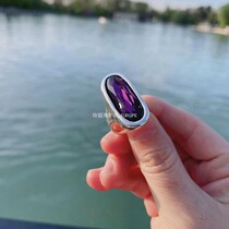 The Qingkura State now does not back down without changing the Spanish UNOde50 Amethyst ring handmade silver plated in Europe and America light and luxurious