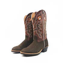 New western cowboy boots round-headed riding boots mens boots knight motorcycle shoes 41 44 5 yards