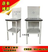 Abrasion-proof countertop square pipe working table 5 gold tool rack hanging plate rack pliers work bench test bench direct selling