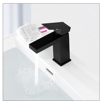 Light luxury all copper hot and cold faucet washbasin toilet wash basin wash basin black understage basin faucet
