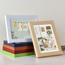 Solid Wood photo frame hanging wall setting table Creative 5 6 7 8 10 12 16 inch A4 picture frame photo frame photo wall painting