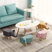 Solid wood childrens stool cartoon Animals stool creative little stool Stool Elephant Couch stool Stool Footstool animal change Shoe stool