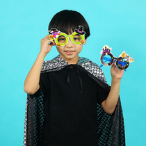 Kindergarten children Halloween gifts paper glasses pumpkin party party props supplies goggles