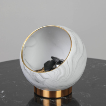 Creative light luxury desktop porch key storage bucket ornaments decoration living room coffee table garbage bin snack pot dry fruit plate