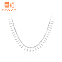 Hi diamond white 18K gold diamond necklace Clavicle chain fashion temperament luxury set wedding jewelry neck decoration Banquet gift