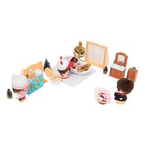 Childrens house toy kitchen miniature toy furniture set simulation room little girl miniature world model