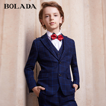 bolada boys suit suit Childrens Korean suit mens middle and large childrens catwalk flower girl performance dress mens spring and summer