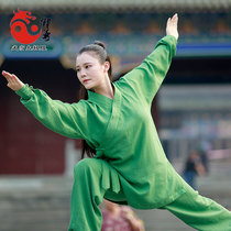 Taijiquan Martial Arts Mens Cotton Linen Spring New Suit Daw-burqa Clothes Martial Arts Sportswear Taiji Costume Woman