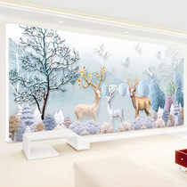 Diamond painting full of diamond and rich with deer hair Cairoe deer full drill Cross embroidered 2019 new living room bedroom diamond embroidery