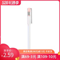 miniso Hexagonal Powder Orange Gel pen ins Cool wind Creative pen 0 5mm Student Stationery