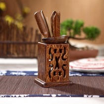 Solid Wood Suit Tea Aisle Six Gentlemens Whole Qigfu Tea Furniture Accessories Chicken Wings Wood Tea Clip Tea Spoon Tea Needle Matching Combination