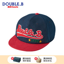 MikihouseDouble_B letter element adjustable pure cotton childrens autumn and winter sports style baseball cap set goods