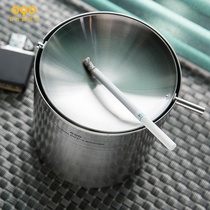 OQO Ou stainless steel ashtray home living room creative personality trend office simple ashtray sanitary bucket