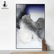 Cat Eye Line Ice Jade Porcelain Jade Mosaic cut painting tiles light and luxurious Kanto Living room Aisle Puzzle Background Wall