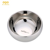 OQO Okeo stainless steel bowl thickened double insulation anti-scalding tableware eating bowl adult children student Bowl