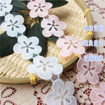 Promotion Pink Flowers Diy Sewing Material Clothing Accessories Lace Mesh Yarn Embroidery Home Cloth Art Bed Goods Curtains