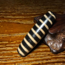 Fidelity wrapped pulp large hole full weathered natural old agate beads pearl necklace pendant for men and women