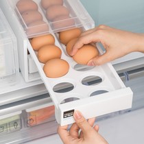 Korea changsin Changxin kitchen household plastic drawer type 32 egg box refrigerator double storage box rack