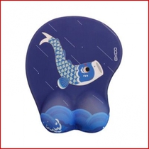 Office wrist animation silicone wave cute pad card girl xco pass pad e mouse 3d protection wave label pad chest wrist