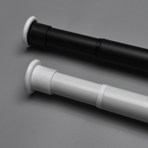 Curtain rod Single rod hole-free installation telescopic rod Bedroom Roman rod bracket Living room ultra-long track shower curtain rod support