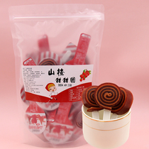Xiaozi time Hawthorn doughnut stick stick roll Hawthorn roll sweet fruit pear sweet and sour Net red snacks