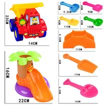 Interactive water thickening tools Beach toy set Outdoor childrens shovel digging soil men and women bucket dump truck mound