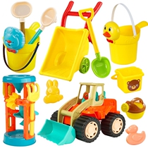 Childrens beach toy set to play sand digging boys and girls baby hourglass shovel and bucket Cassia tools