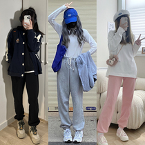 (Tokyo Twenties) Original JK College Wind Loose Commuter 100 Hitch Pants Pure Color Sports Swep Pants