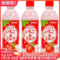 Japan imports Sangaria Sangali drinks Sangolia drinks strawberry milk 500ml*3 bottles