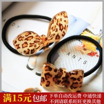 South Korea imported high grade acrylic rabbit ear Rose Bow Hairband hair rope Super bullet headgear BAO WEN1 root price