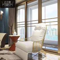 Light luxury indoor meeting individual sofa chair Nordic style chair single net red recliner living room creative leisure chair