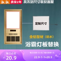 Integrated ceiling fan heater Yuba light board replacement panel led wick strip custom size waterproof lighting accessories