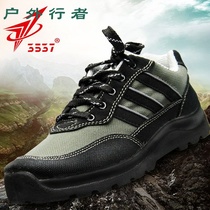 3537 Liberation shoes Men strong shoes Breathable shoes Running shoes Site wear-resistant labor canvas shoes Rubber shoes