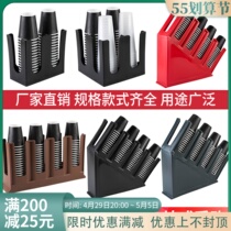 Disposable paper cup holder for cup holder coffee milk tea shop Supplies bar Straw Containing Shelf Sub cup Dispenser Paper Towel Box