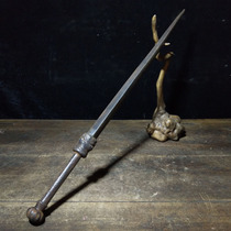 Antique folk four iron mace old iron sword 60 and below faucet handle martial arts fitness weapon